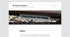 Desktop Screenshot of clarechambers.com